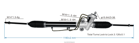 Royal Link Auto Parts Guyana XDHJV2719 Power Steering Rack 0K2KK-32-110 HYUNDAI/KIA