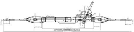 Royal Link Auto Parts Guyana XDHJV2819 Power Steering Rack 34110-AJ040 SUBARU