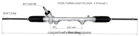 Auto Parts Store In Guyana XDHJV2467 Power Steering Rack 45510-BZ350 TOYOTA