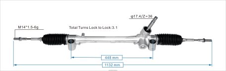 Auto Parts Store In Guyana XDHJV2507 Power Steering Rack 45510-0D560 TOYOTA
