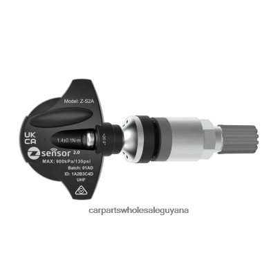 Porsche OE Replacement TPMS Sensor - OE P/N 95536166101 Freq 433Mhz Auto Spare Parts Guyana 8ZH66H1816 Metal Valve Stem - Silver